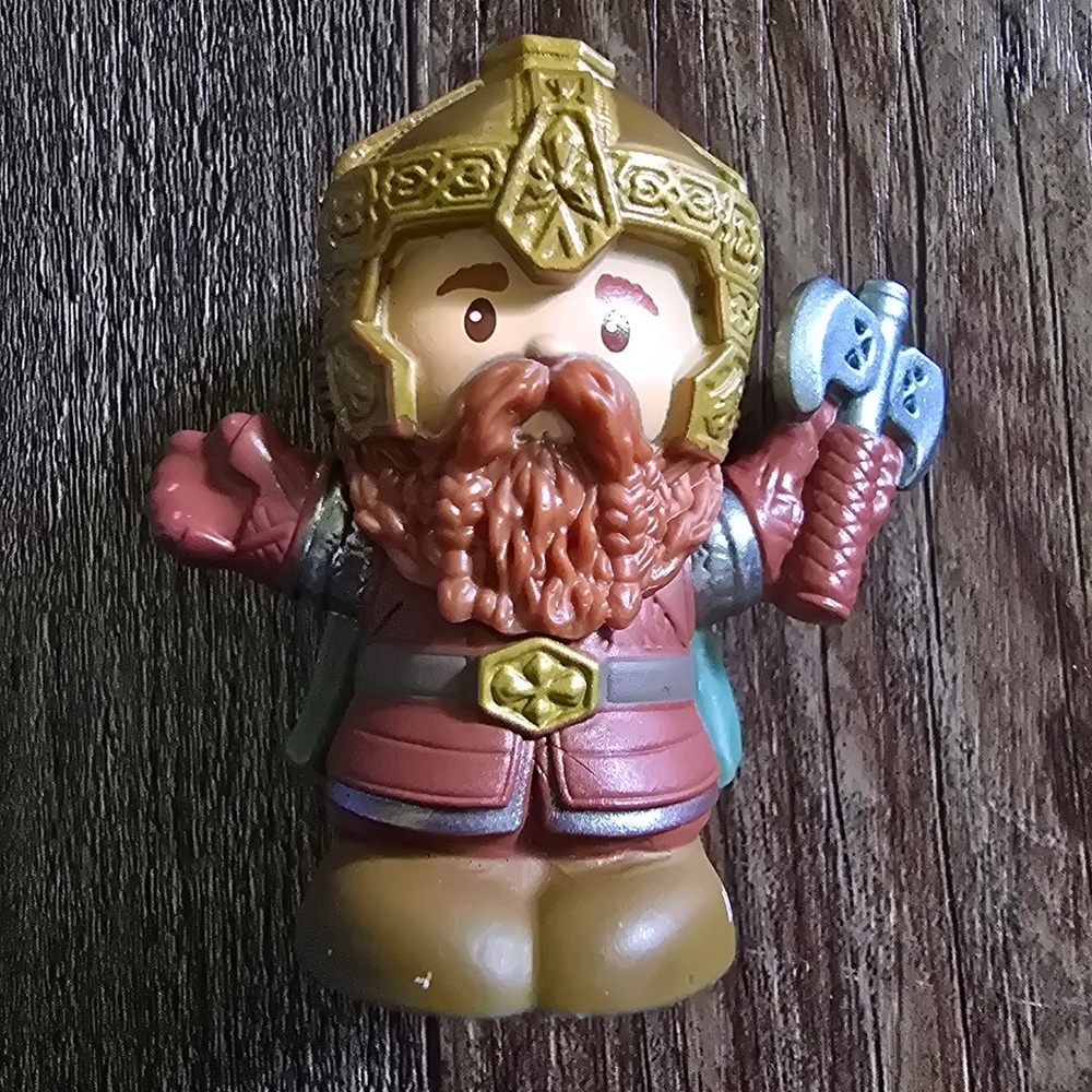 Fisher-Price Little People Gimli Lord of the Rings Figure 2020 Brown Gold